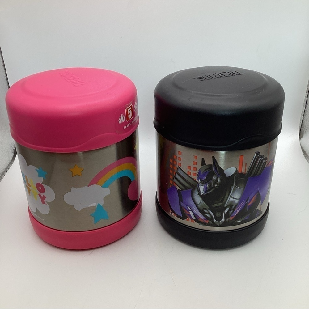 2 Thermos  bundle— Transformers & hello Kitty both 10 oz - Picture 4 of 8